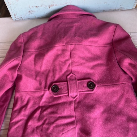 Pink -Gap- Wool Pea Coat - Size Small - Picture 8 of 12